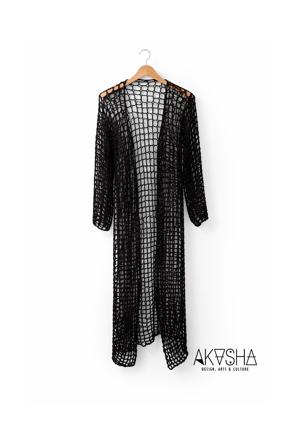 Handmade Crochet Long Kimono | AKASHA Designs